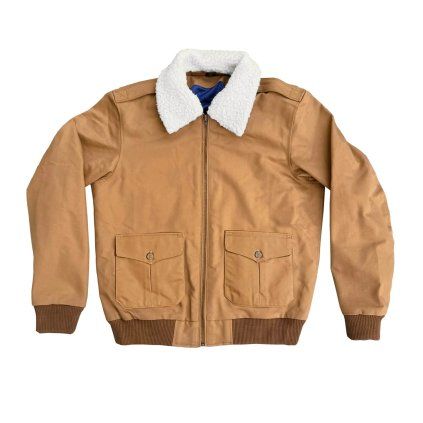 Age Of Glory Cockpit Canvas Jacket - Caramel
