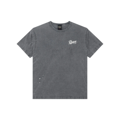 Deus Ex Machina Damaged Dyed Tee - Charcoal