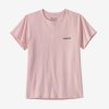 Patagonia W's P-6 Logo Responsibili Tee - P-6 Outline: Whisker Pink