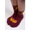 Ponožky Trendsplant Organic Cotton Athletic Socks - Burgundy