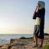 Voited Micro Fleece Poncho - Ocean Navy