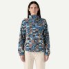 Patagonia Women's Lightweight Synchilla® Snap-T® Fleece Pullover - Swallowtail Geo: Still Blue