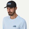 Patagonia P-6 Logo Trucker Hat - Black