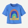 Patagonia Baby Capilene® Silkweight T-Shirt - Rainbow Wave: Abundant Blue
