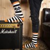 Age of Glory Stripe Socks - Off White Orange