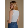 Trendsplant Women's Pigment Rib Tank Areca - Ecru