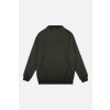 Trendsplant Organic Essential Zip Sweater - Scarab Green