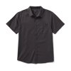 Roark Made To Fade Short Sleeve Button Up Shirt - Washed Charcoal