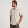 Roark Made To Fade Short Sleeve Button Up Shirt - Washed Bone