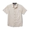 Roark Made To Fade Short Sleeve Button Up Shirt - Washed Bone
