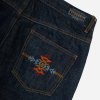 Pendleton Selvedge Needlework Straight Denim Jeans - Indigo One Wash