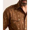 Pendleton Short-Sleeve Laramie Snap-Front Shirt - Brown HorseShoe