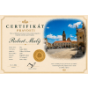 Certifikát Věž 1