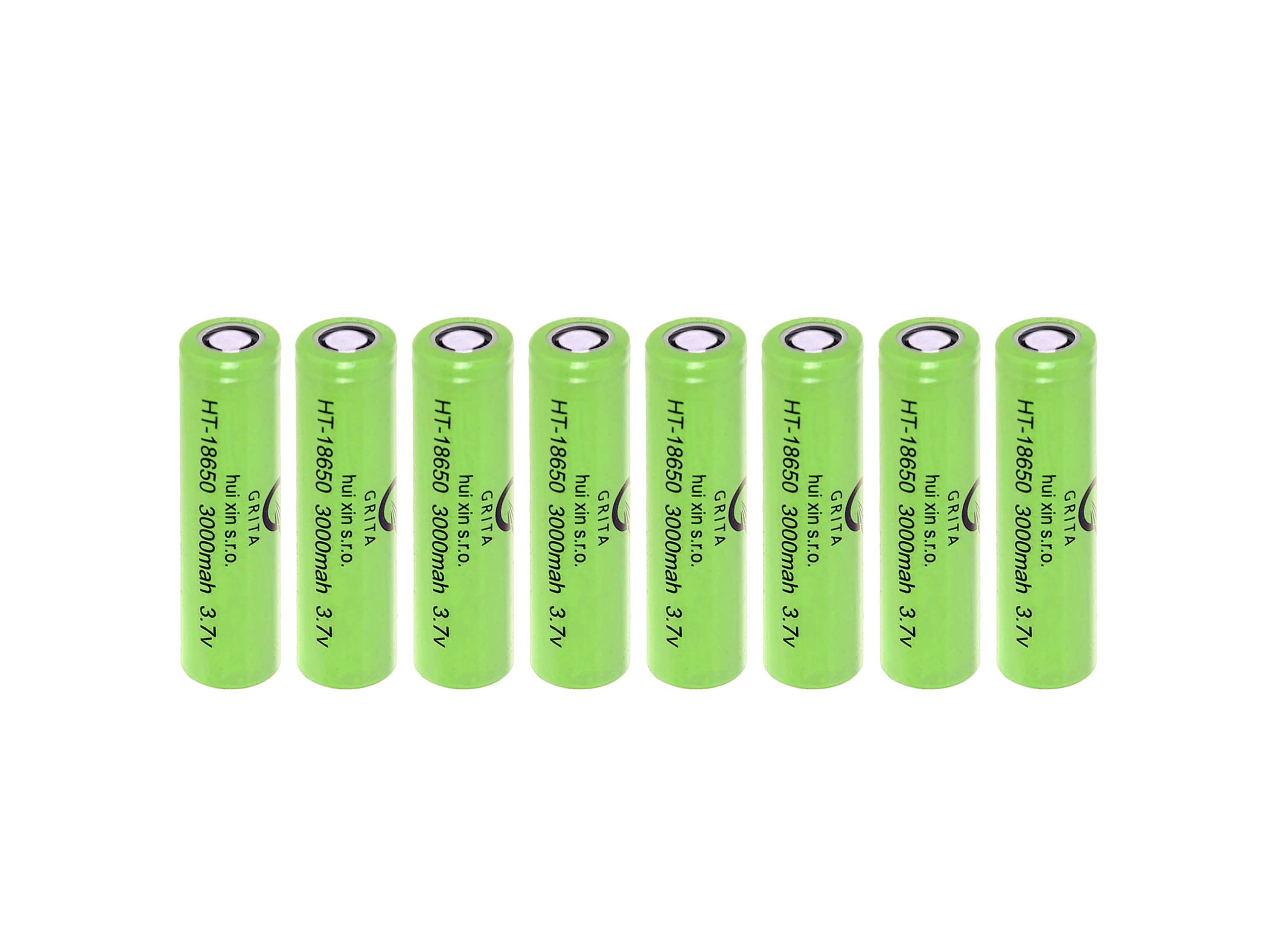 Výhodná sada 8 ks nabíjecích baterií 18650 3000 mAh 3,7V