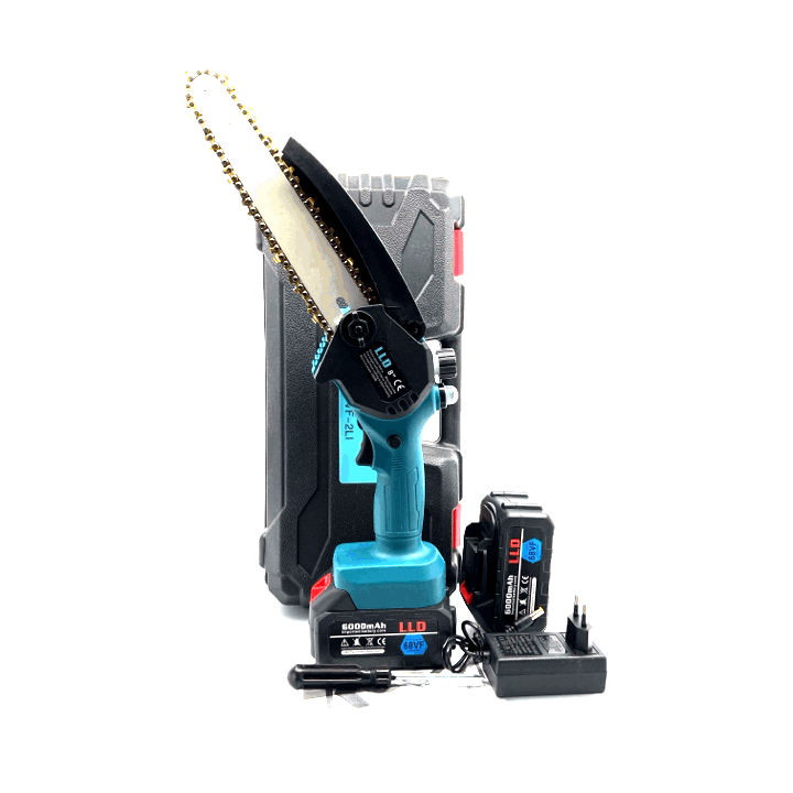 Aku řetězová pila s mazáním 240 mm / 8''. 2 ks Aku 68 V