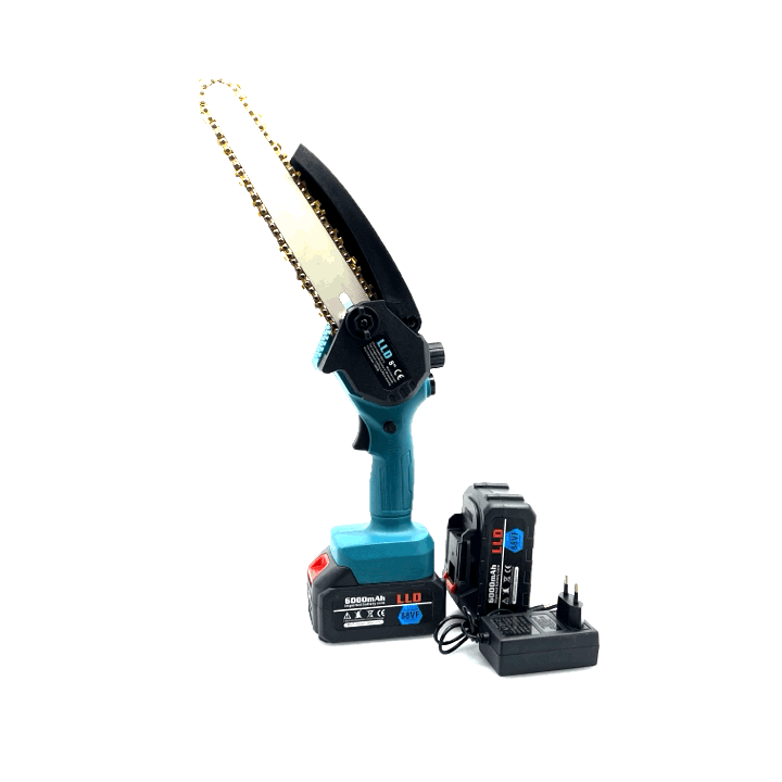 Aku řetězová pila s mazáním 240 mm / 8''. 2 ks Aku 68 V