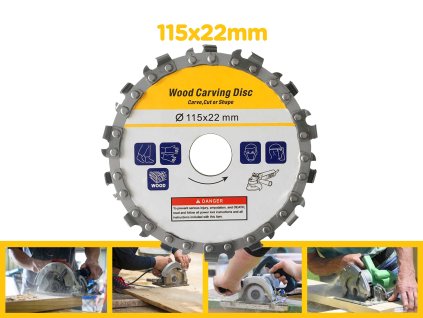 set flexka kotouc na drevo 115 22mm 1ks f4