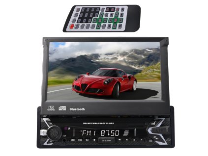 multimedialni auto radio s automatickou obrazovkou bluetooth gps sdcard usb f1