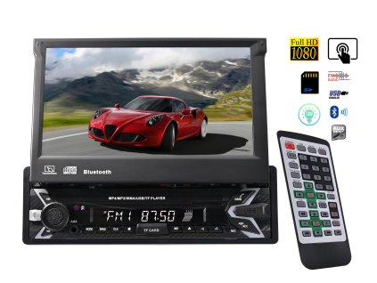 multimedialni auto radio s automatickou obrazovkou bluetooth sdcard usb f1b