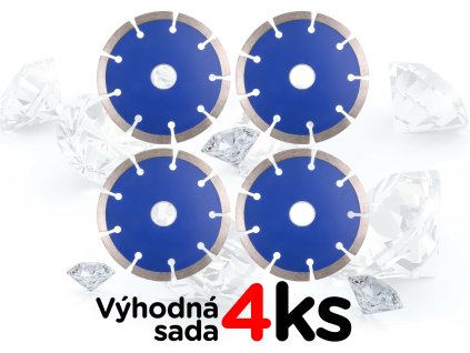 4 baleni kotouc diamantovy 115mm 1 2mm 22 2mm modry ex 8435 f6
