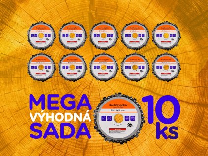 set flexka kotouc na drevo 10ks f8b