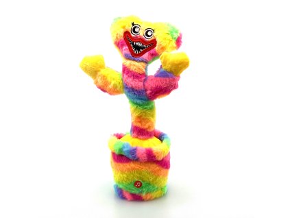 Huggy Wuggy Duhový | tančící - mluvící - hrající - svítící hračka|30 cm|USB
