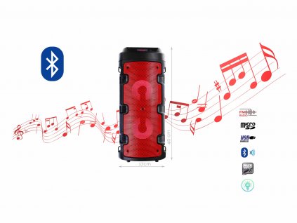 BlueTooth Speakers Model ZQS 4210 f1 cervena