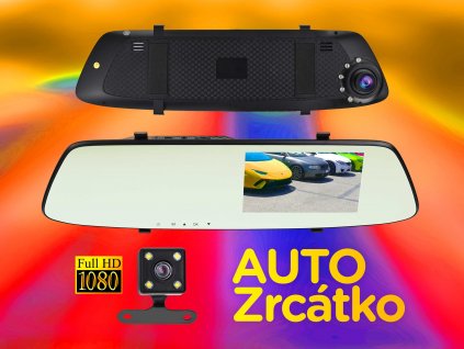 auto zrcatko kamera ctverec f01d