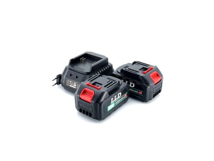 Sada 2 ks 68Vf Baterie značky LLD 6000 mAh pro Aku nářadí | dobíjecí li-ion | plus rychlo-nabíječka ZDARMA