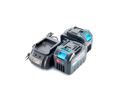Sada 2 ks Baterie 8000 mAh 88 V pro Aku nářadí | dobíjecí li-ion | plus rychlo-nabíječka ZDARMA