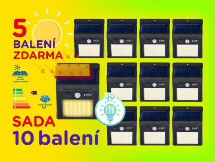 FOYU LED Solar HIGHLIGHT lampa na zed 30led 10ks f2