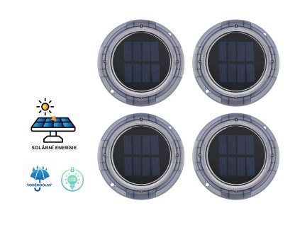 FOYU LED Solar Garden HIGHLIGHT lampa na zahradu bila 4ks f1