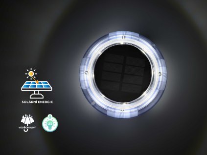 FOYU LED Solar Garden HIGHLIGHT lampa na zahradu bila 1ks f1