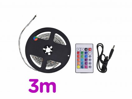 led podsviceni 3m usb barevne rgb f5