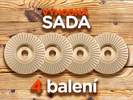 set 4ks kotouc na drevo rasple flexka f1