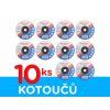 Sada 10 kusů kotoučů pro mini úhlovou brusku 76/10mm 5M