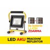 LED Aku pracovní reflektor na baterie, 50 W | 8ks baterií