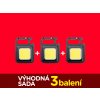 Výhodná sada 3 balení - Mini LED COB pracovní světlo - na klíče - svítilna - odevírák