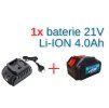 Baterie 21V 4000 mAh + Rychlo-Nabíječka akumulátorů pro Aku nářadí