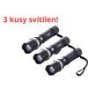3 kusy svítilen SWAT LED + světelný kužel