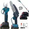 Aku teleskopická pila 3v1 – zahradní nůžky + řetězová pila 6" (22 cm) + teleskopická tyč 2,5 m, 2× baterie + extra řetěz ZDARMA