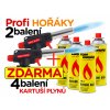 profi 2 plynove horaky 4 baleni kartuse sada ZDARMA f1