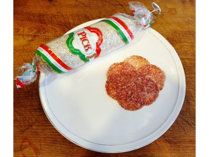 Hungarian salami - sliced