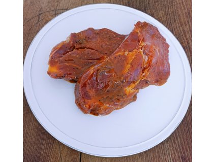 Marinated pork spare rib chops (spicy)