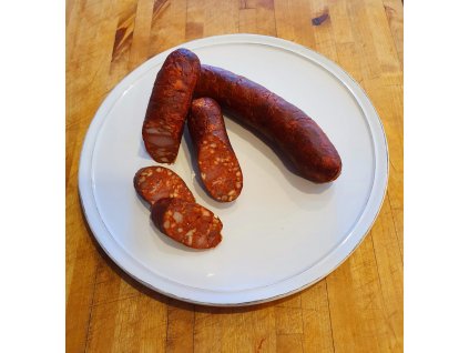 Dry cured Czech sausage