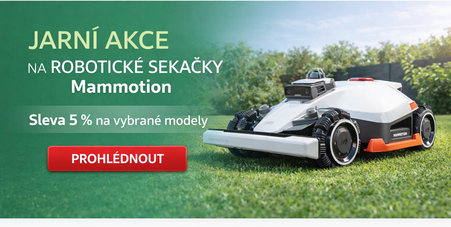 Jarní akce na robotické sekačky Mammotion