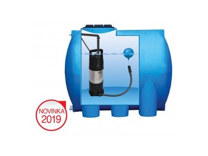 AQUACUP povrchová stanice na dešťovou vodu RAIN SYSTEM H-EC 1500