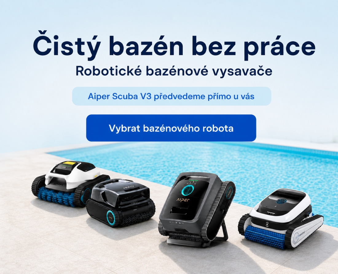 Robotické bazénové vysavače Aiper, Mammotion a Ecovacs
