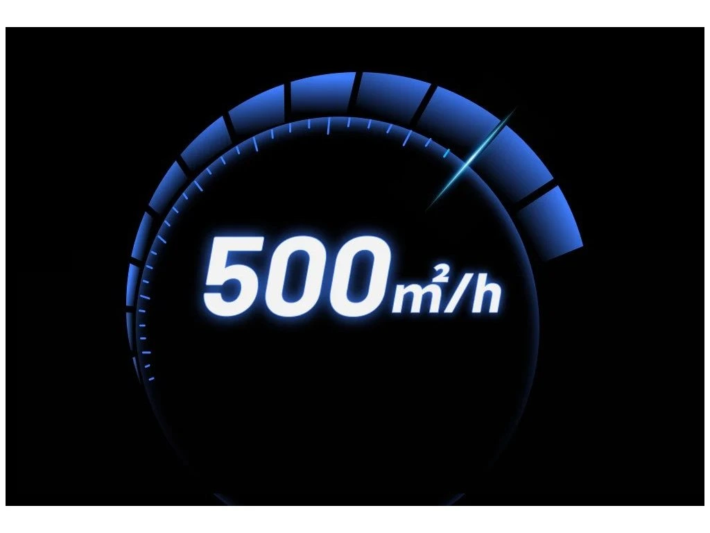 Graf výkonu 500 m h