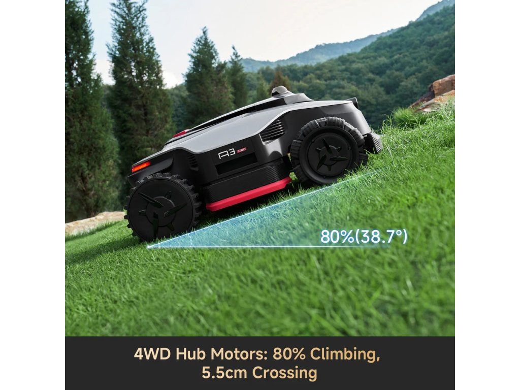 Jízda ve svahu Dreame A3 AWD 1000